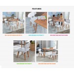 Set Masa cu 4 scaune cu spatar pentru copii Mid-Century Kid™ Toddler Kidkraft